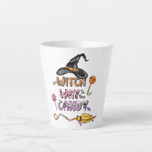 Taza De Café Latte Camino de bruja al canto