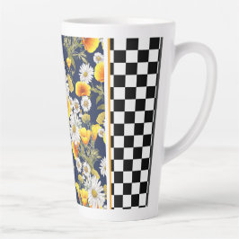 Taza De Café Latte Camionetas Chamomiles