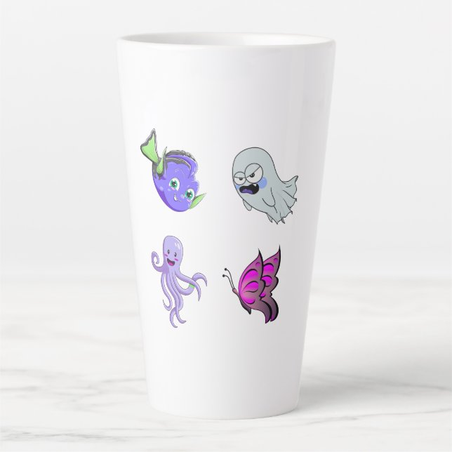 Taza De Café Latte Camisas Tee, Camisetas Hombres (Anverso)