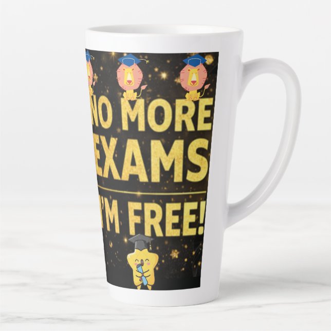 Taza De Café Latte Camiseta (Derecha)