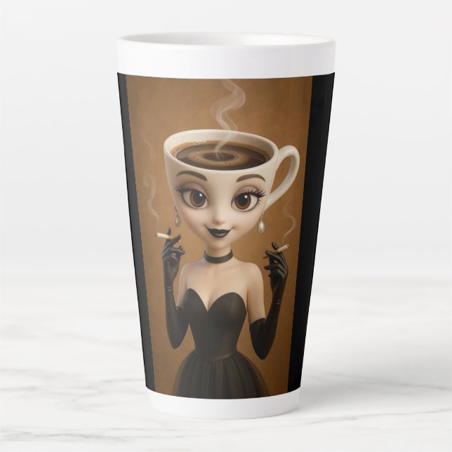 Taza De Café Latte Camiseta Ballerina Capuccino de Halloween 2025 (Anverso)