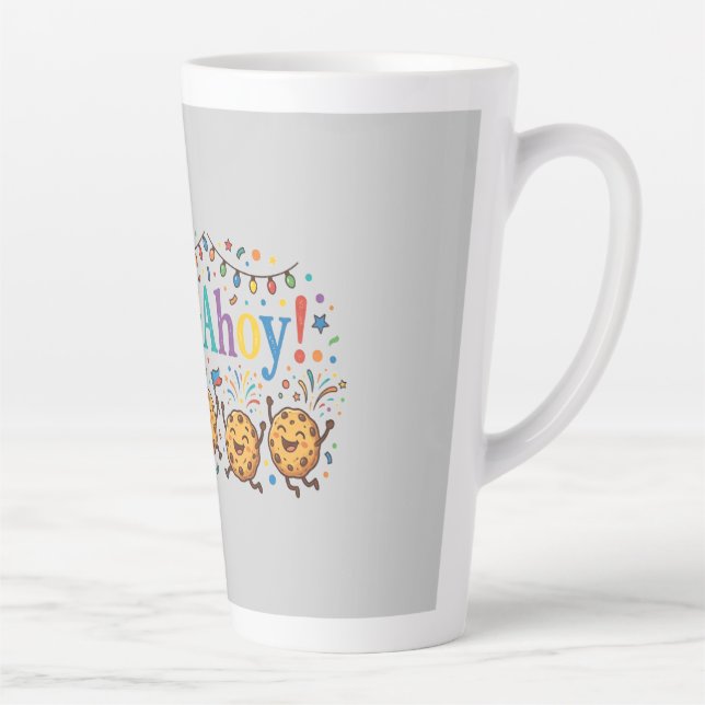 Taza De Café Latte Camiseta Chips Ahoy! (Derecha)