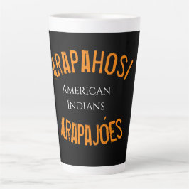 Taza De Café Latte Camiseta con capucha de indios americanos Arapahos