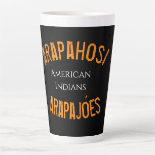 Taza De Café Latte Camiseta con capucha de indios americanos Arapahos