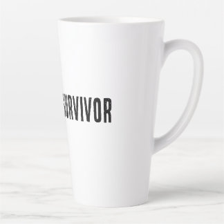 Taza De Café Latte Camiseta con capucha de superviviente de reuniones