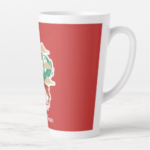 Taza De Café Latte Camiseta con símbolo artístico del zodiaco Acuario