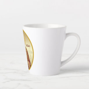 Taza De Café Latte Camiseta de icono ortodoxo de San Nicolás