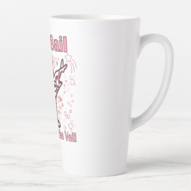 Taza De Café Latte Camiseta de la última vela antes de la despedida d (Derecha)