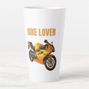 Taza De Café Latte Camiseta de Motocicleta para Amante de Bicicletas 