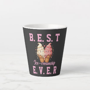 Taza De Café Latte Camiseta del Día del Mejor Amigo: Mejor Amiga Hela