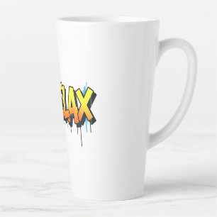 Taza De Café Latte Camiseta gráfica de estilo urbano con graffiti de