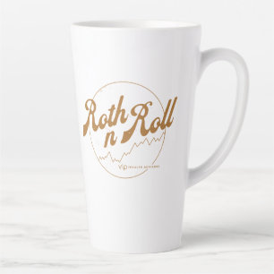 Taza De Café Latte Camiseta Roth n Roll World Tour – Humor Financiero