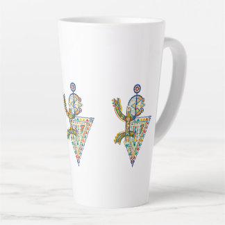 Taza De Café Latte Camiseta tribal geométrica Amazigh Amazigh