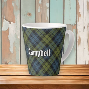 Taza De Café Latte Campbell Tartan