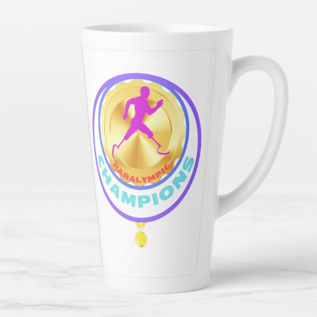 Taza De Café Latte Campeones paralímpicos (Derecha)