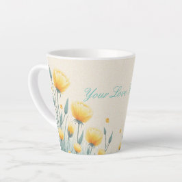 Taza De Café Latte Campo de amor eterno