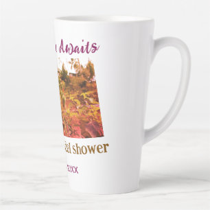 Taza De Café Latte Campos de arroz aventura espera ducha de novia nom