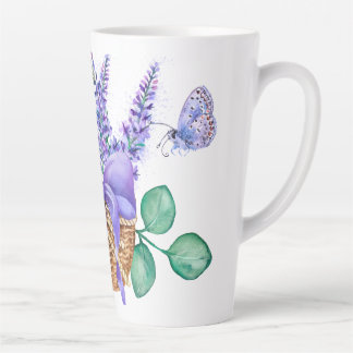 Taza De Café Latte Campos de lavanda Latte Mug 6