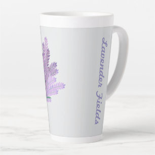 TAZA DE CAFÉ LATTE CAMPOS DE LAVANDERÍA