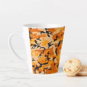 Taza De Café Latte Camuflaje naranja, Ejército
