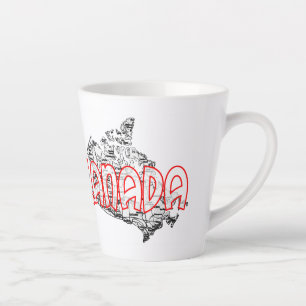 Taza De Café Latte Canadá