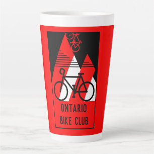 Taza De Café Latte Canadá en bicicleta