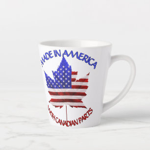 Taza De Café Latte Canadá Estados Unidos Cups US / Canadá Souvenir La
