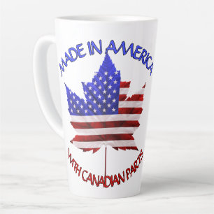 Taza De Café Latte Canadá Estados Unidos Cups US / Canadá Souvenir La