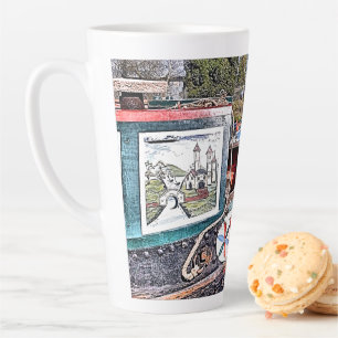 TAZA DE CAFÉ LATTE CANAL NARROWBOATS