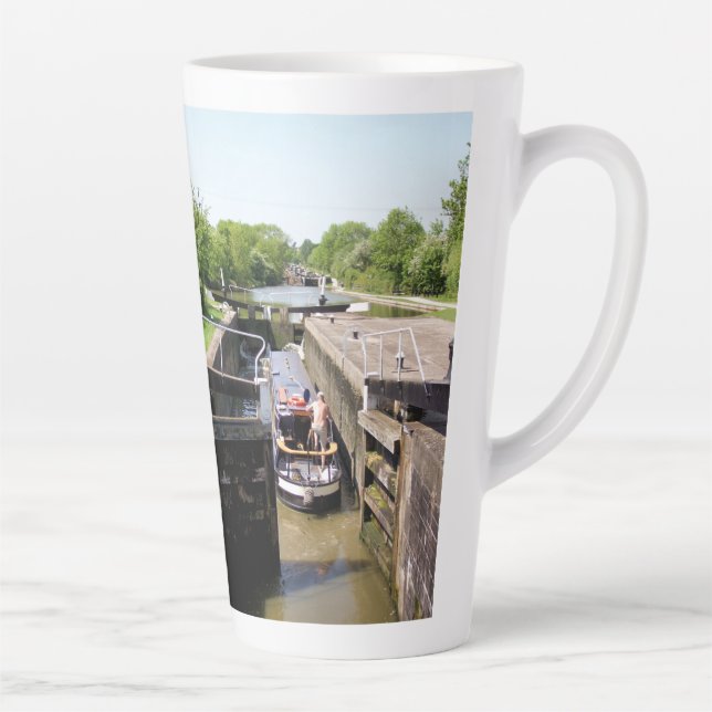 TAZA DE CAFÉ LATTE CANAL NARROWBOATS (Derecha)