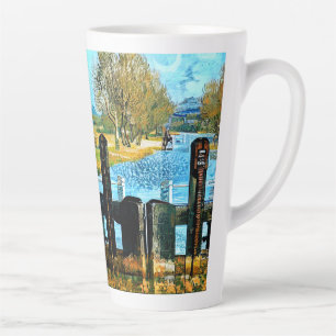 TAZA DE CAFÉ LATTE CANALES Y NARROWBOATS