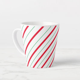 Taza De Café Latte Candy Cane Holiday Latte Mug