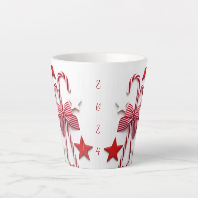 Taza De Café Latte Candy Cane Latte Mug 2024 (Anverso)