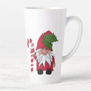Taza De Café Latte Candy Cane Navidades Gnome