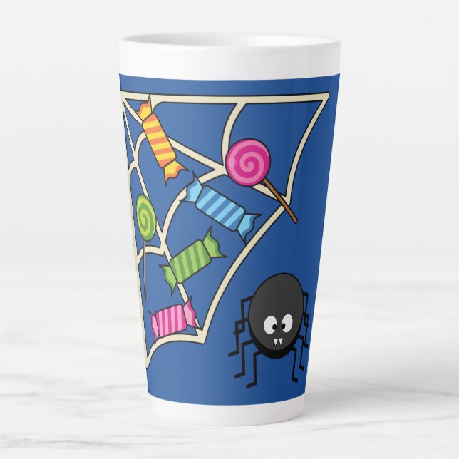 Taza De Café Latte Candy Catcher Spider (Anverso)