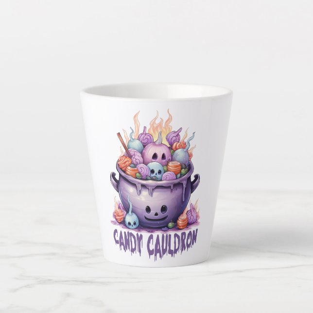 Taza De Café Latte Candy Cauldron (Anverso)