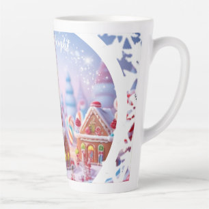 Taza De Café Latte Candyland/Fantasía Town/Lace/Tall Latte Mug
