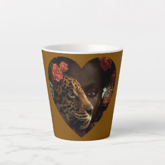 Taza De Café Latte Caneca Afro Lion