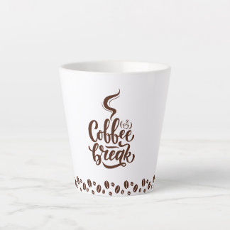 Taza De Café Latte Caneca de latte Coffee break