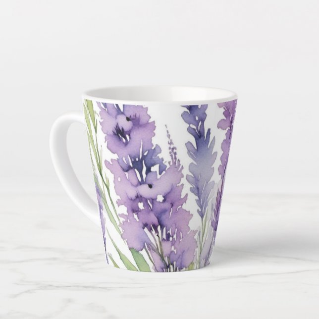 Taza De Café Latte Caneca para café latte Lilac (Ángulo izquierdo)