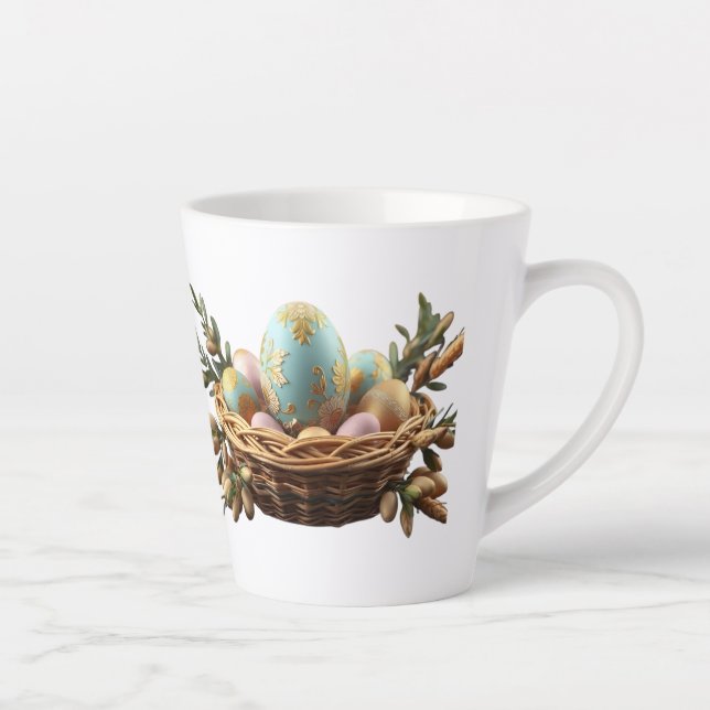 Taza De Café Latte Caneca Pequena para Café Luz da Páscoa (Derecha)