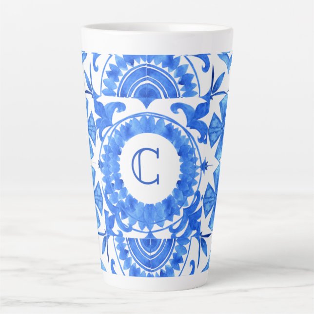 Taza De Café Latte Caneca Sntorini (Anverso)