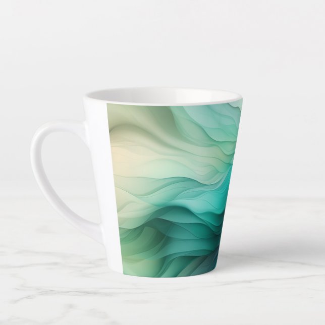 Taza De Café Latte Canvas de arte 335 Latte Mug (Izquierda)