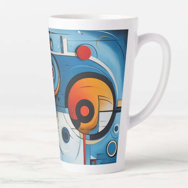 Taza De Café Latte Canvas de arte 390 (Derecha)
