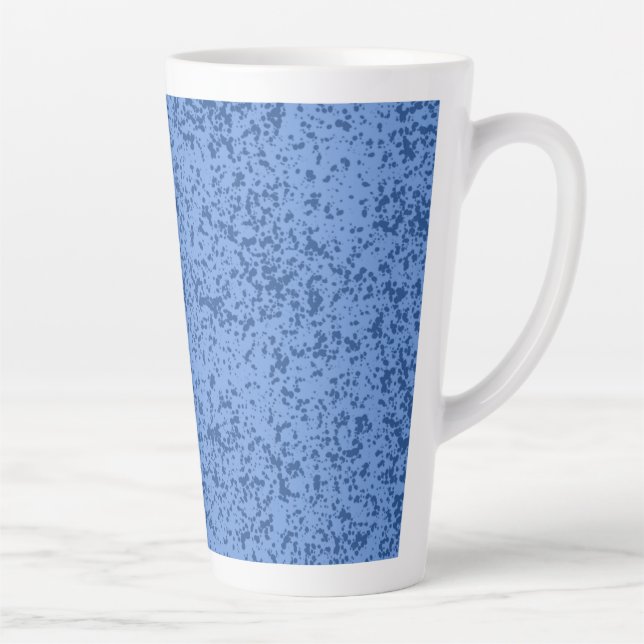 Taza De Café Latte Caos de puntos azules (Derecha)
