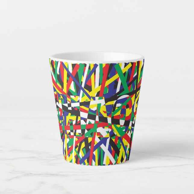 Taza De Café Latte Caos en las prisiones (Anverso)