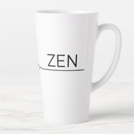 Taza De Café Latte Caos envolvente a Zen