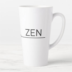 Taza De Café Latte Caos envolvente a Zen