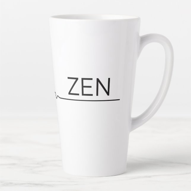 Taza De Café Latte Caos envolvente a Zen (Derecha)