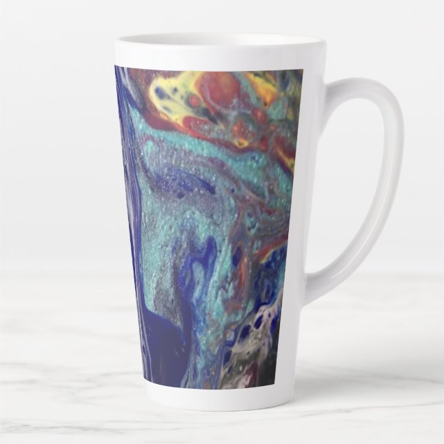 Taza De Café Latte Caos morado (Derecha)